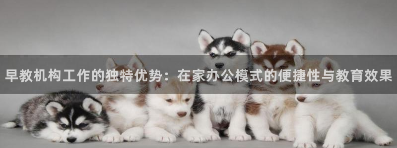 天狮娱乐指尖自：早教机构工作的独特优势：在家办公模式的便捷性与教育效果