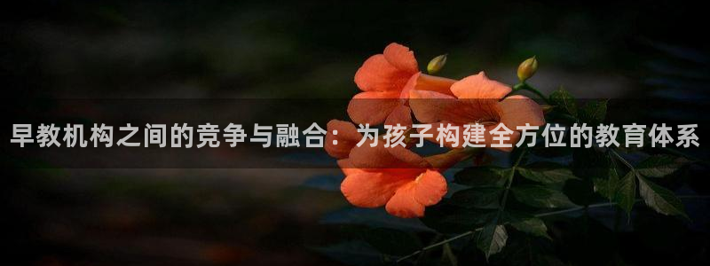 天狮娱乐登录官网平台：早教机构之间的竞争与融合：为孩子构建全方位的教育体系