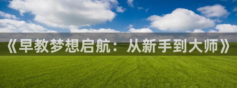 天狮源娱乐平台注册：《早教梦想启航：从新手到大师》