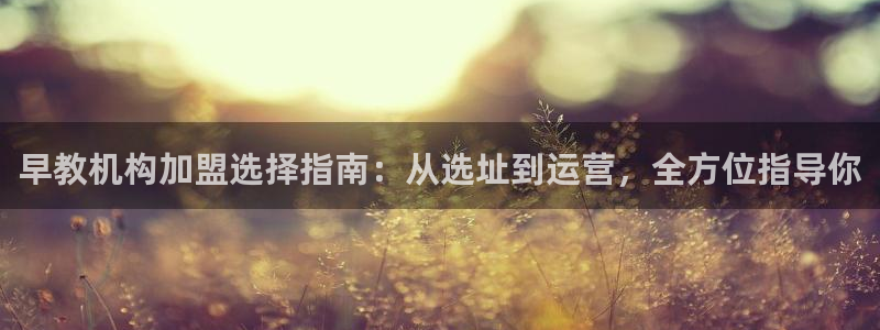 天狮娱乐成立：早教机构加盟选择指南：从选址到运营，全方位指导你